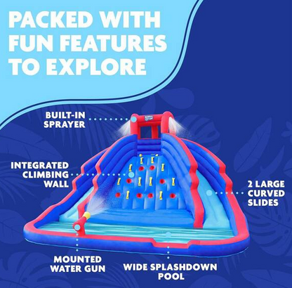 Ultra Climber Multi-Colored Inflatable Water Slide Park