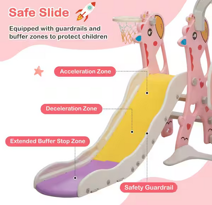 5-in-1 Toddler Slide and Swing Set