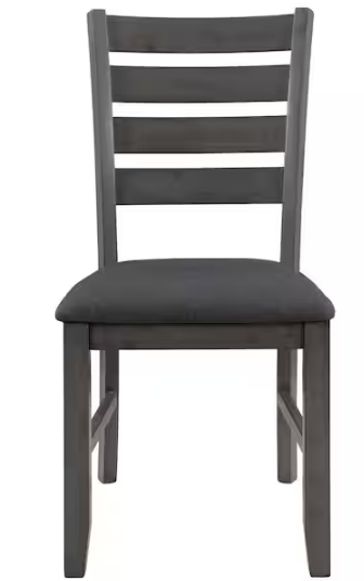 6-Piece Gray Rustic Wood Dining Set with Bench