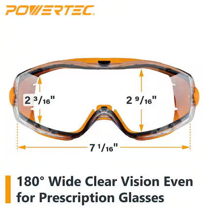 Scratch and Impact Resistant Safety Glasses for Woodworking