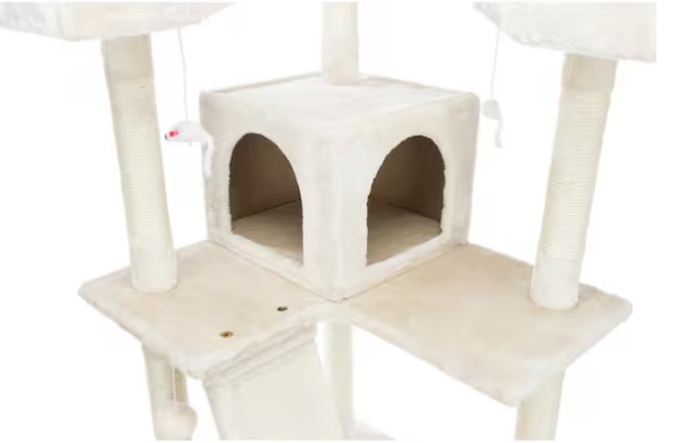X-Large Cream Celeste Cat Tower