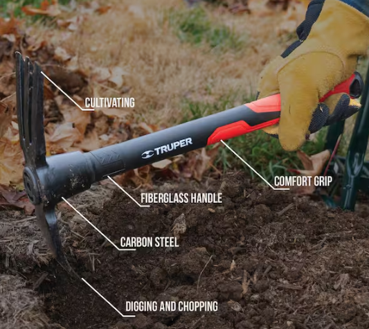 Hand Digger and Cultivator Combo