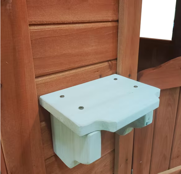 Outdoor Wooden Kids Playhouse with Windows