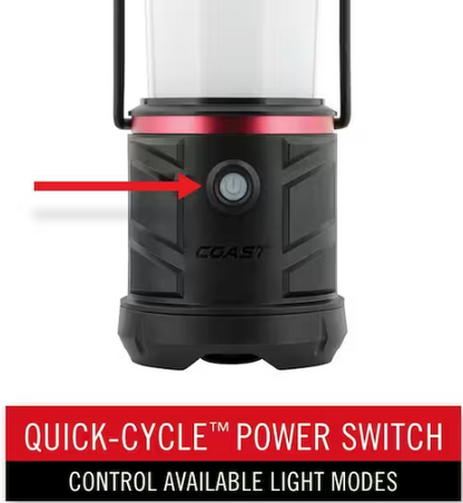 1250 Lumens Alkaline Battery Dual Power Camping Lantern Flashlight