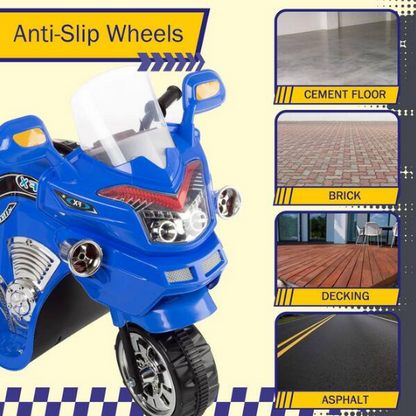 3-Wheel Ride on Toy with Reverse, Sounds, and Headlights