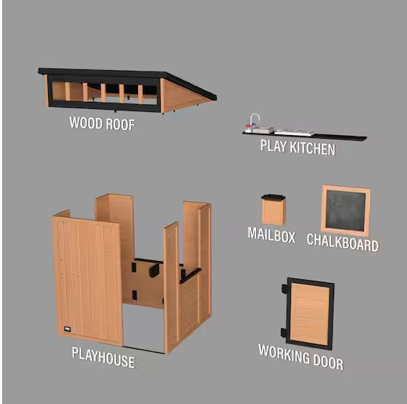 Caraway Cottage Outdoor Cedar Wood Playhouse