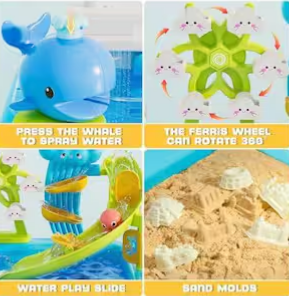 Water Play Table with Electric Faucet