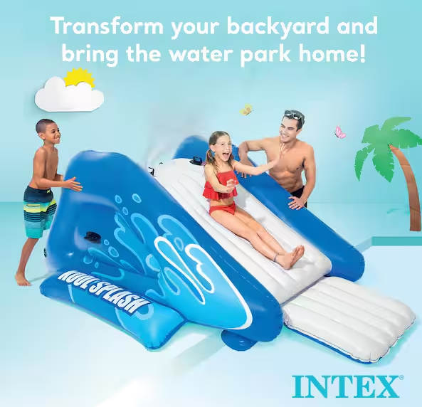 Kool Splash Inflatable Play Center Swimming Pool Water Slide