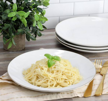 Ogalla 4-Piece Fine Ceramic 10.5 in. Dinner Plate Set