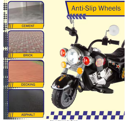 3-Wheel Battery Powered Ride on Toy Motorcycle Chopper