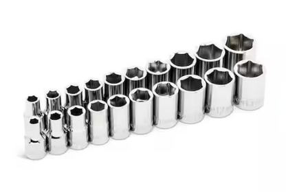 SAE/Metric Slim Flex-Head Ratchet and Socket Mechanics Tool Set