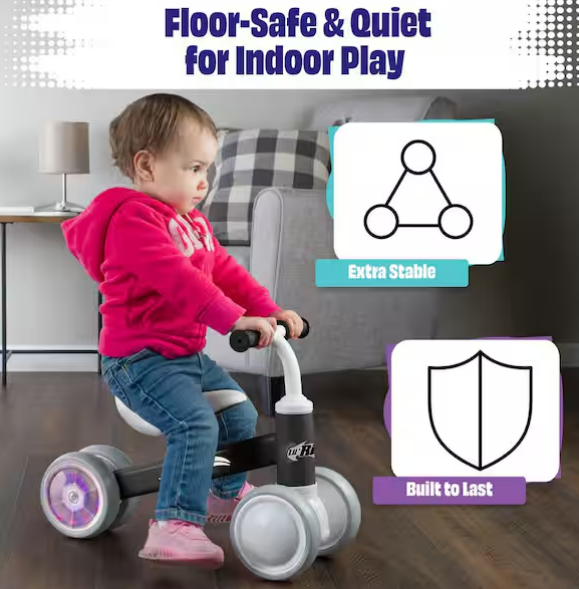10-36 Month Baby Balance Bike, Black