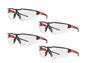 +1.50 Bifocal Safety Glasses Magnified Anti-Scratch Lenses (4-Pack)