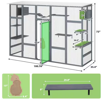 Cat Enclosure Large Run Playpen