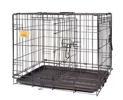30 in. x 19 in. x 23 in. Wire Dog Crate - Small