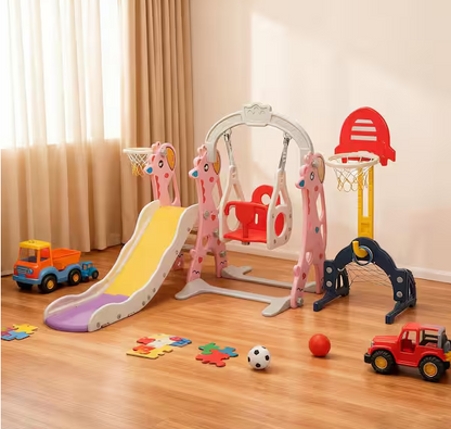 5-in-1 Toddler Slide and Swing Set
