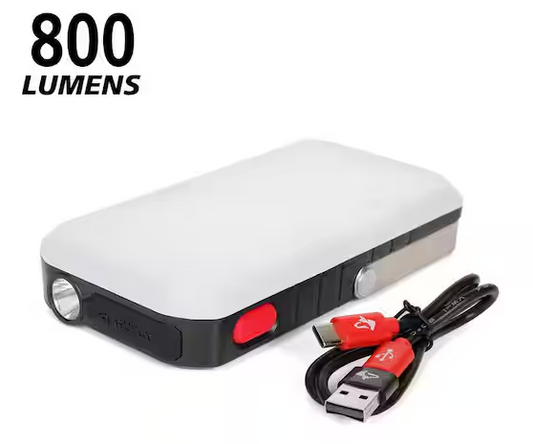 3-in-1 Rechargeable Utility Light with 10000 mAh Power Bank