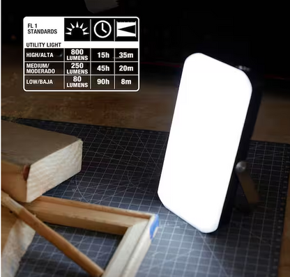 3-in-1 Rechargeable Utility Light with 10000 mAh Power Bank