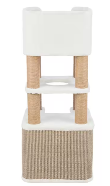 Lucano Cat Tree, Cream/Taupe