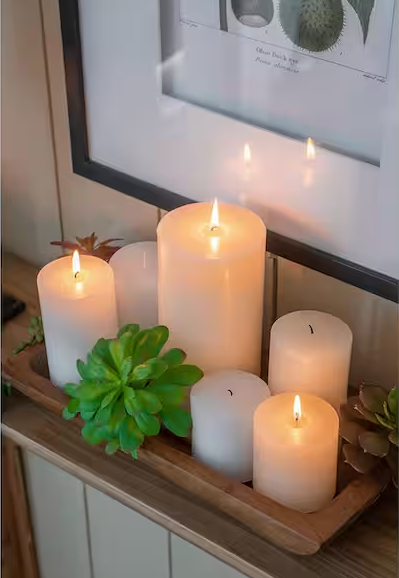 Ivory Unscented Soy Wax Candle 2-Pack