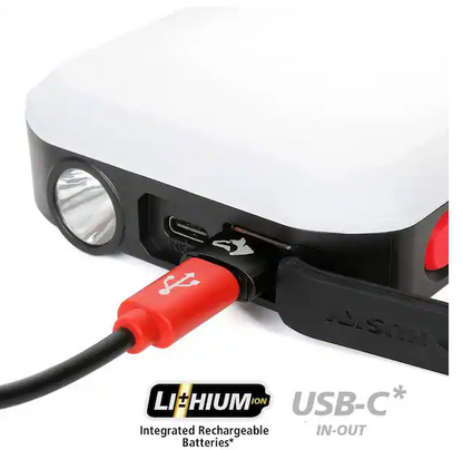 3-in-1 Rechargeable Utility Light with 10000 mAh Power Bank