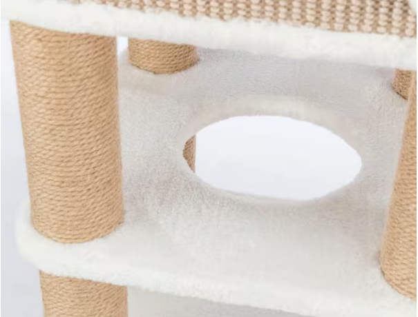 Lucano Cat Tree, Cream/Taupe