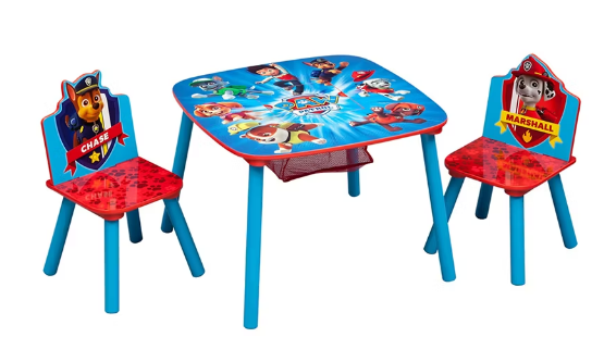 Nickelodeon PAW Patrol 3-Pc. Table and Chair Set with Storage
