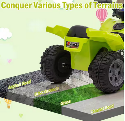 Kids ATV 4-Wheeler, 6V Ride on Toy Car