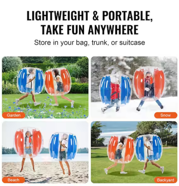 Inflatable Bumper Balls 3 ft./0.9M Body Sumo Zorb Balls for Kids