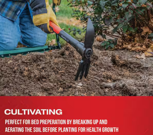 Hand Digger and Cultivator Combo