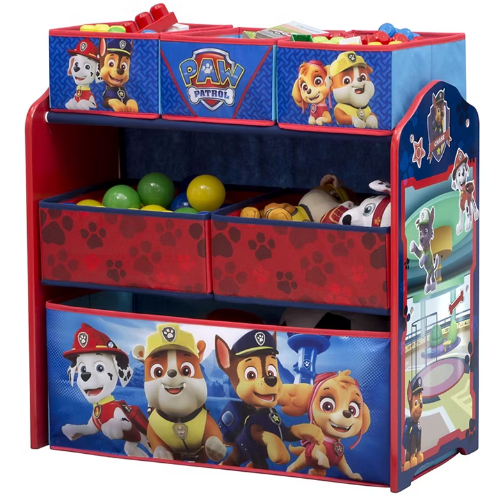 PAW Patrol 6-Bin Design & Store Toy Organizer