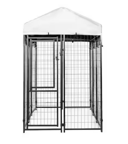 6 ft. x 4 ft. x 6 ft. Welded Wire Dog Fence Kennel Kit