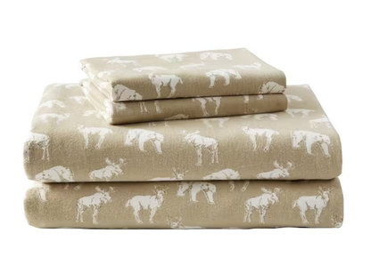 Graphic Flannel Sheet Set