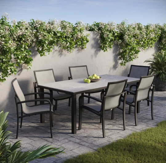 Maxwell 7-piece Outdoor Patio Sling Dining Set