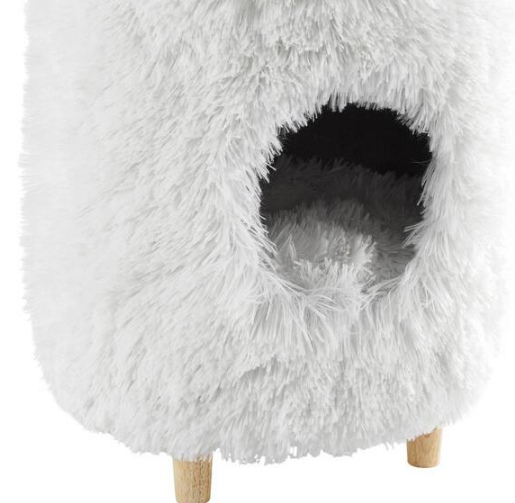 Rocket 18 in. White Cat Tree Cylinder
