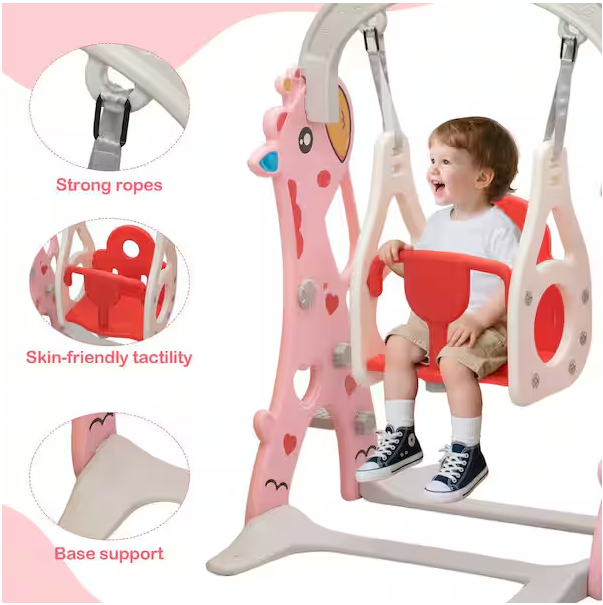 5-in-1 Toddler Slide and Swing Set