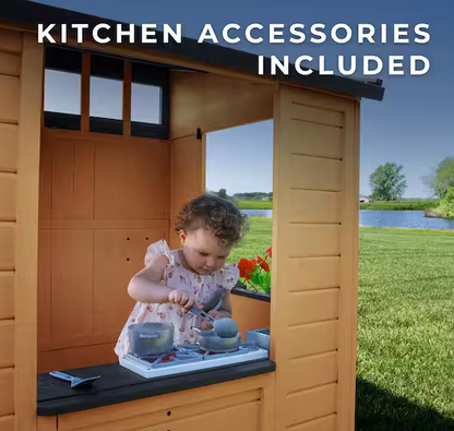 Caraway Cottage Outdoor Cedar Wood Playhouse