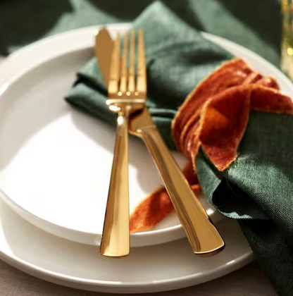 12-Piece White Porcelain Dinnerware