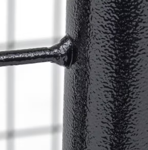 6 ft. H x 5 ft. W Black Metal Welded Wire Kennel Gate Panel