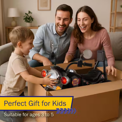 3-Wheel Battery Powered Ride on Toy Motorcycle Chopper