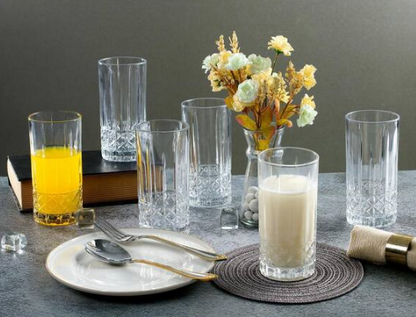 12 oz. Textured Highball Drinking Glass (Set of 6)
