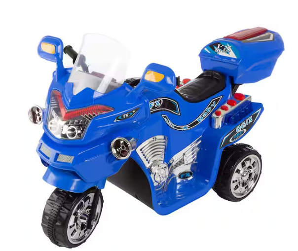 3-Wheel Ride on Toy with Reverse, Sounds, and Headlights