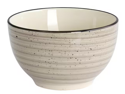 Gia 24 Piece Stoneware Dinnerware Set in Cream