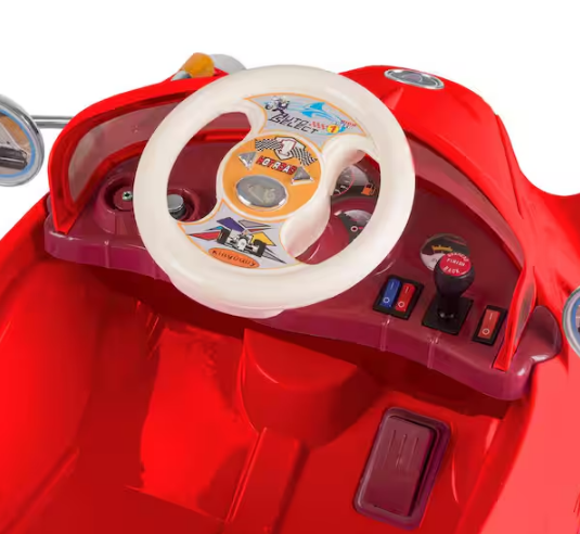 Battery Powered Red Classic Car Coupe