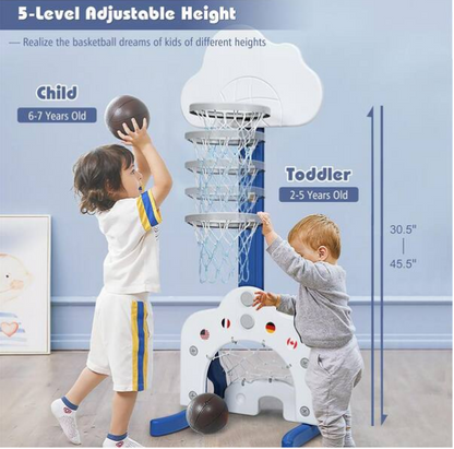3-in-1 Basketball Hoop Set Stand