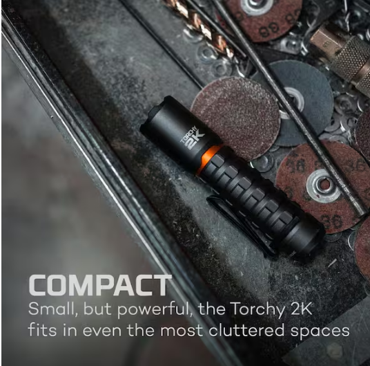 Torchy 2000 Lumen Rechargeable Flashlight
