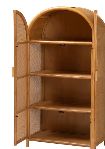 Paloma Light Honey Rattan Storage Cabinet