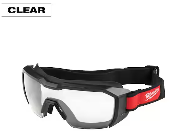 Clear Low Profile Dual Coat Len's Vented Goggles