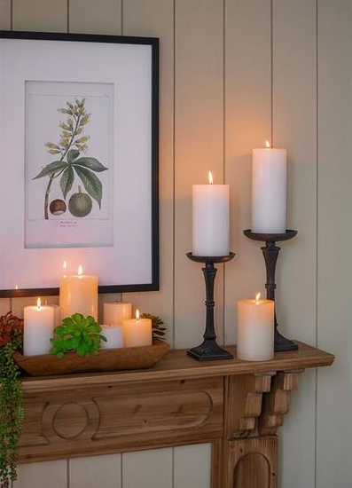 Ivory Unscented Soy Wax Candle 2-Pack