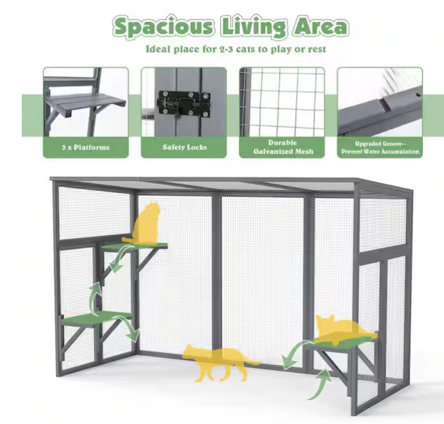 Outdoor Cat Catio House